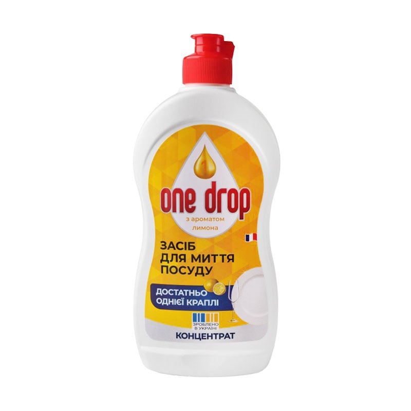 Уцінка! Засіб для миття посуди One Drop Лимон, 500 мл