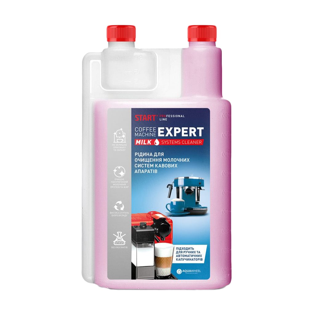 Уцінка! Засіб для очищення кавових машин START. Coffe Machine Expert Milk Systems Cleaner, 1 л